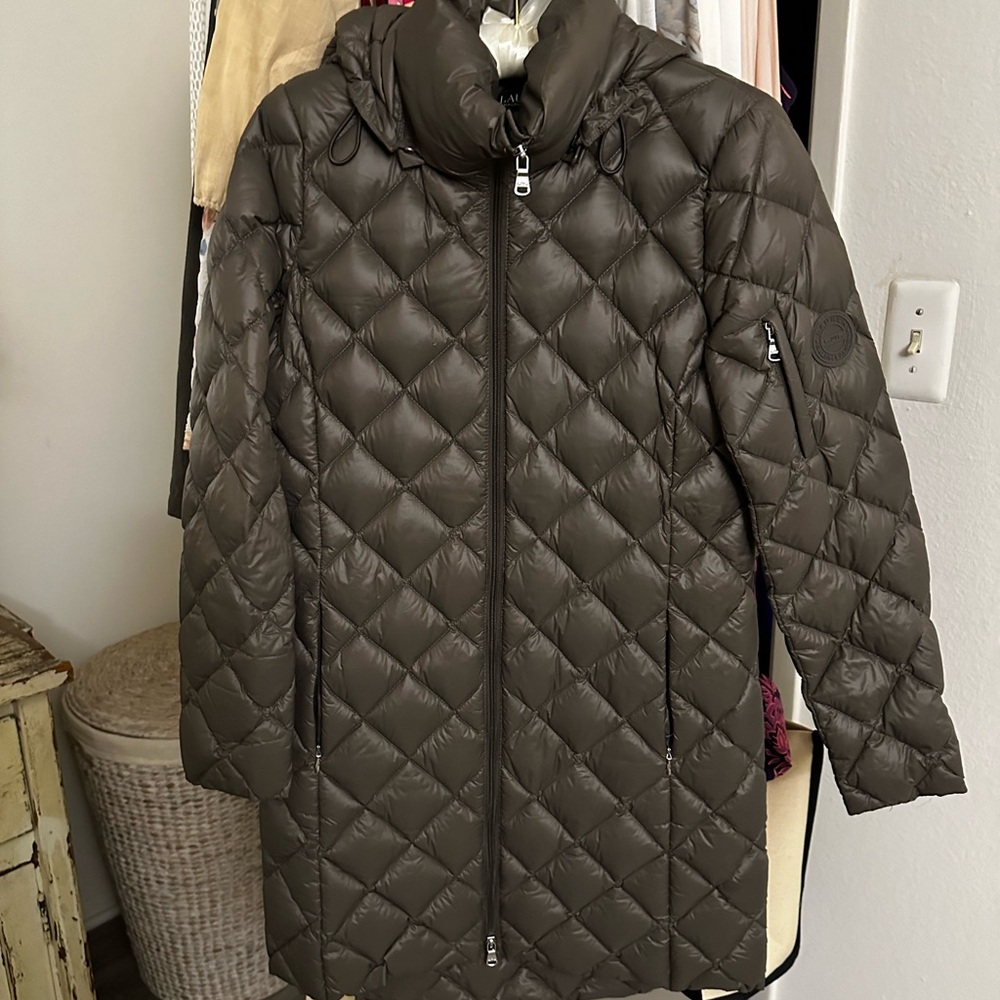 Lauren Ralph Lauren Knee Length All Season Puffer w/ Hood